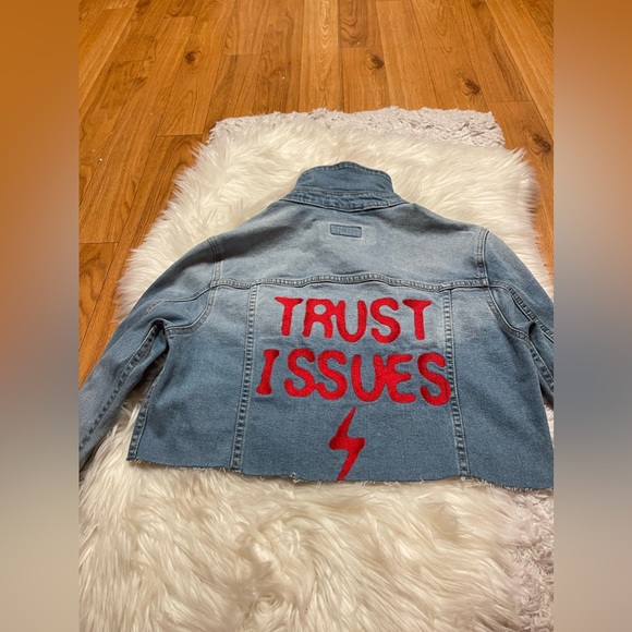 Ricchezza Trust Issues Denim Jacket - Picture 13 of 16